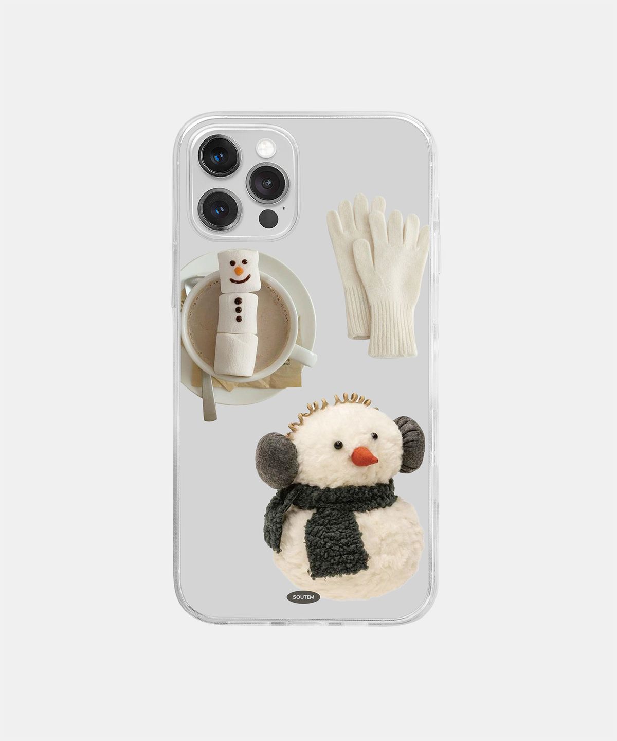 소유템(SOUTEM) Snow Man Phone Case_Clear