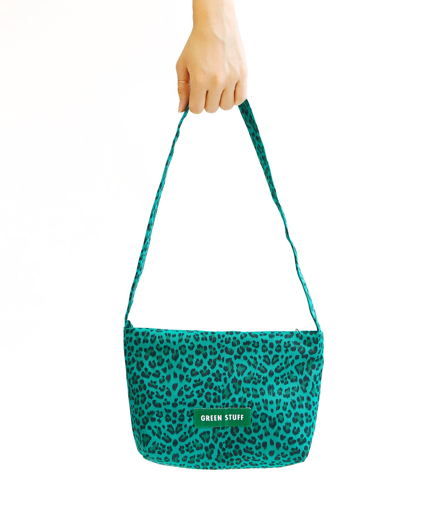 ショルダーバッグ・ポシェット GREEN STUFF Lip zipper mini bag Z1 leopard print green MUSINSA | GREEN STUFF lip mini bag Z1 - leopard green