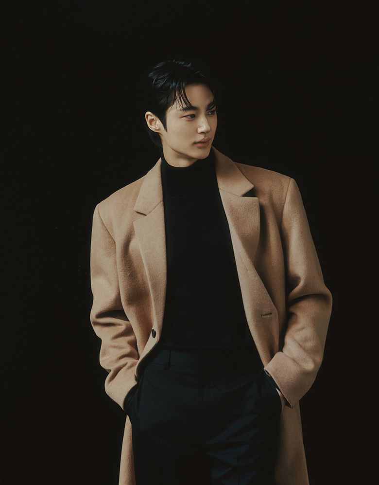 [변우석 착용] 울/캐시미어 혼방 싱글 코트 074917 [4color]