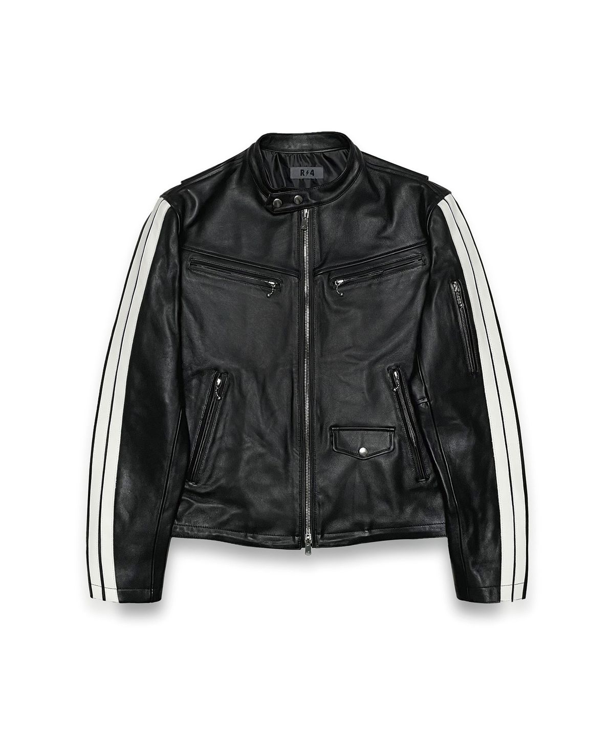 알포(R-4) R-0011 / USA LEATHER BIKER JACKET