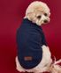 강아지 가을옷 후리스 네이비