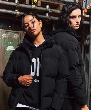 데일리 미니멀 푸퍼 숏패딩 블랙 GA4840 BK