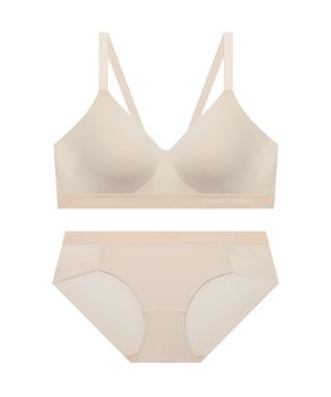 컴포트 쉘론 노와이어브라 팬티세트_미스티로즈
