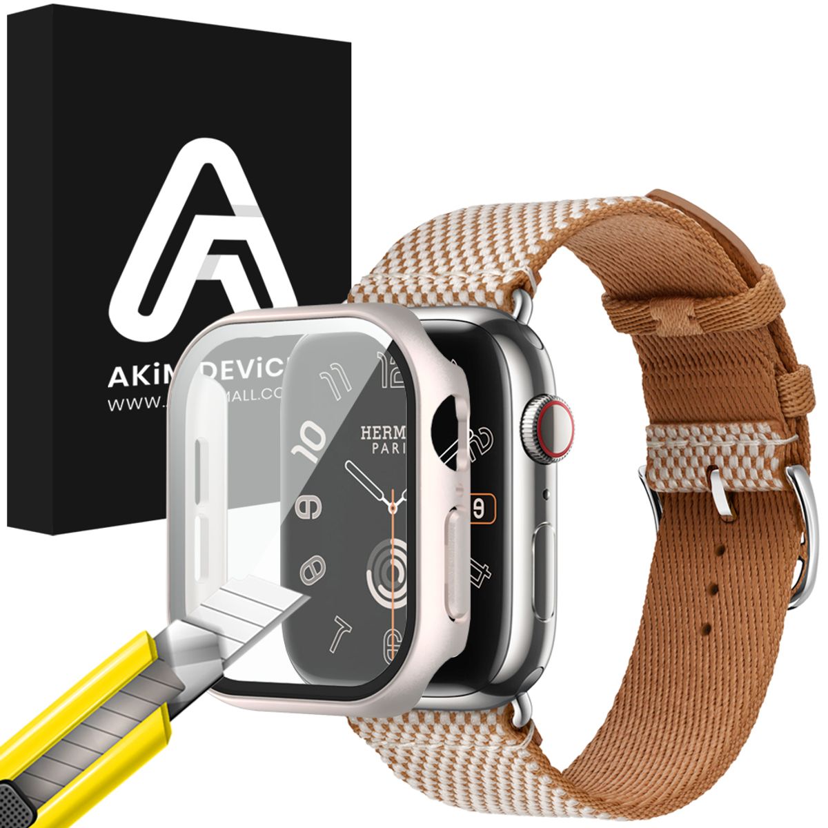아킴(AKIM) 애플워치10 혼연일체 강화유리 케이스 42mm 46mm