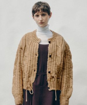 RIBBON CABLE CARDIGAN(BE)