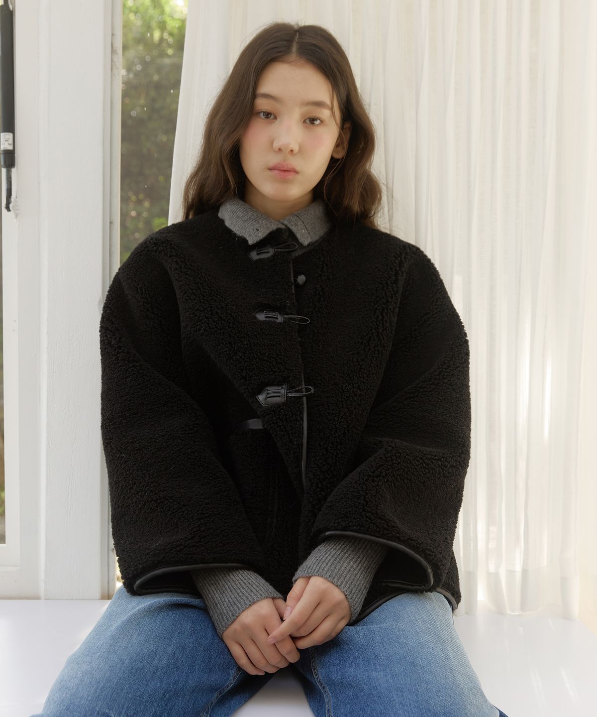 쎄미(SSEMI) HALF REVERSIBLE MUSTANG(BK)