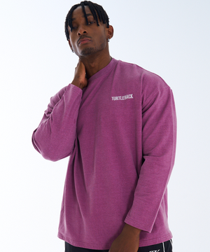 피그먼트 오버핏 롱슬리브 와인