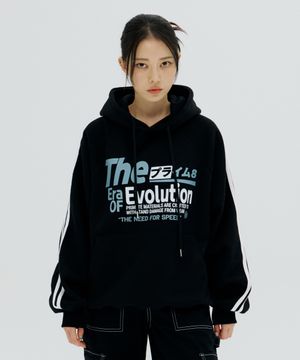 TUNA 라인 오버핏 후드 티셔츠 2 COLORS [기모]