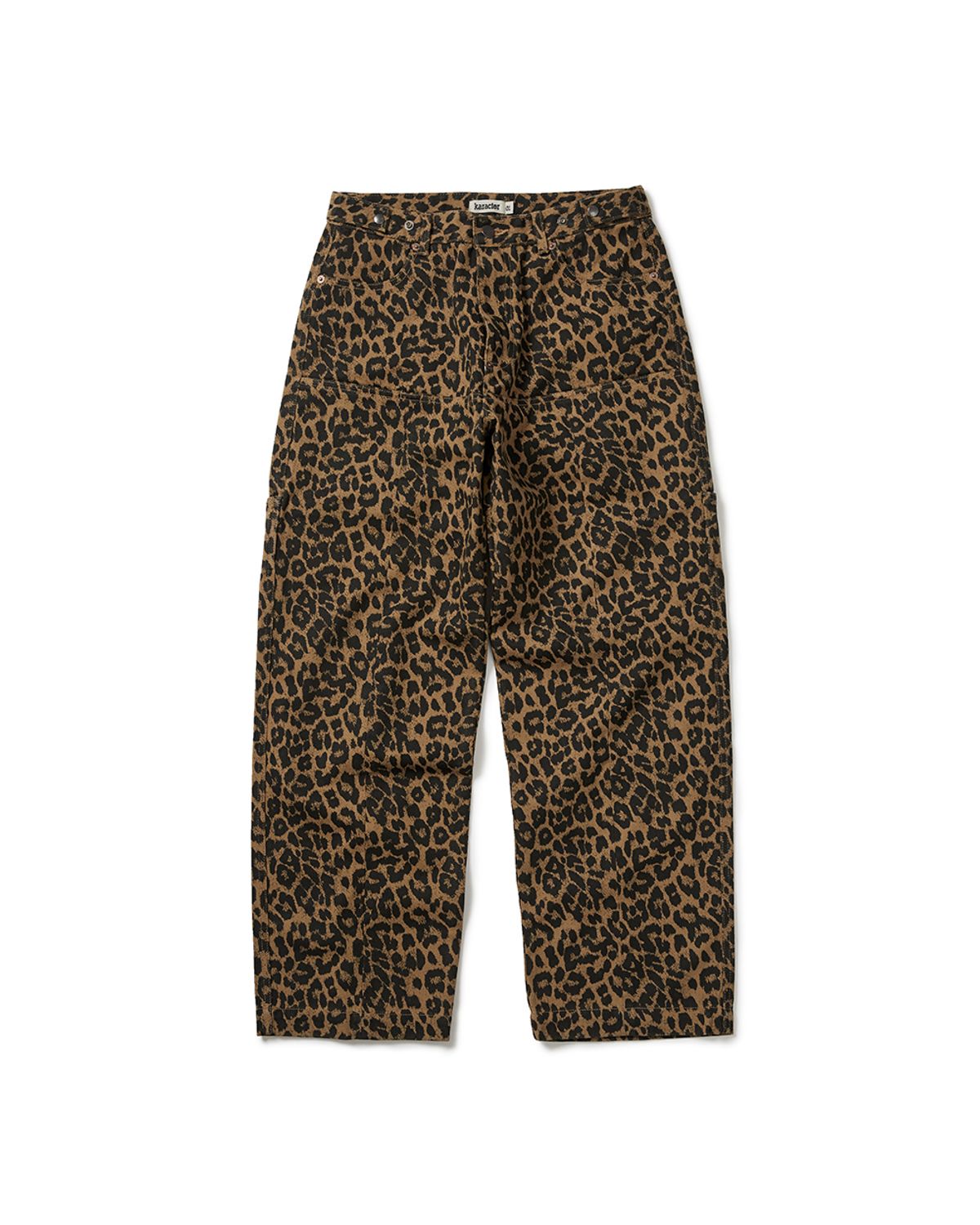 카락터(KARACTOR) Leopard cotton twill pants / Beige