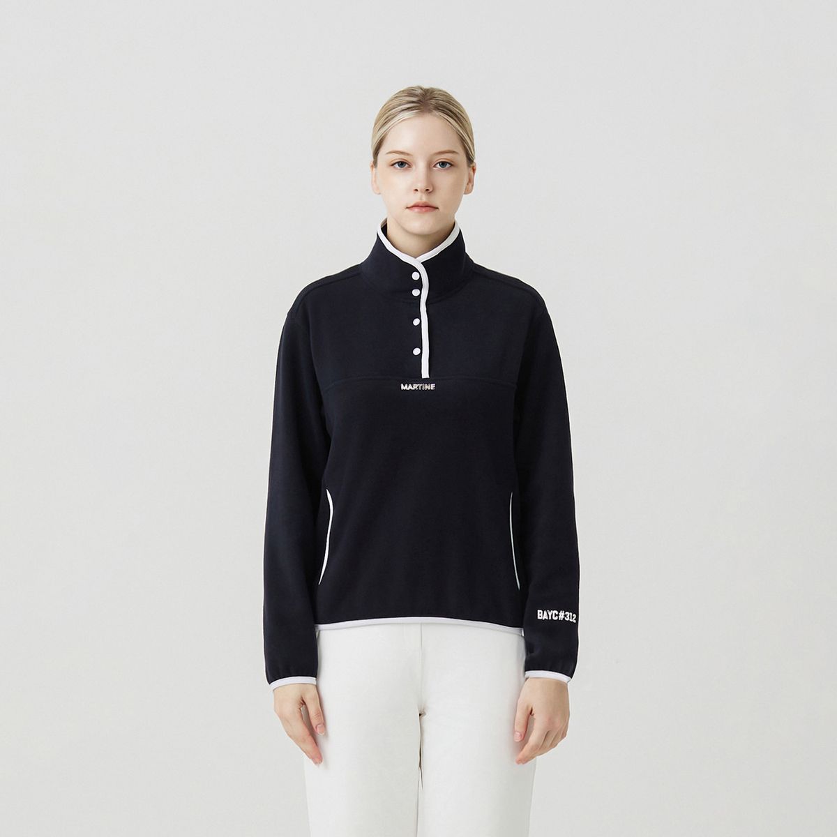마틴골프(MARTINE GOLF) BAYC High neck T shirts_NAVY