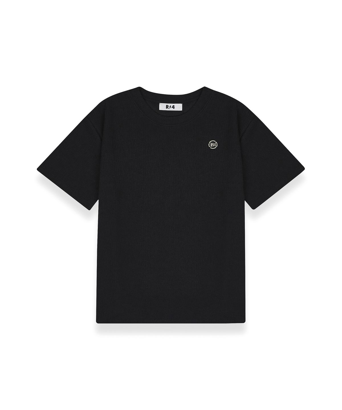 알포(R-4) R-0027 / TWEED SHORT TSHIRTS(BLACK)