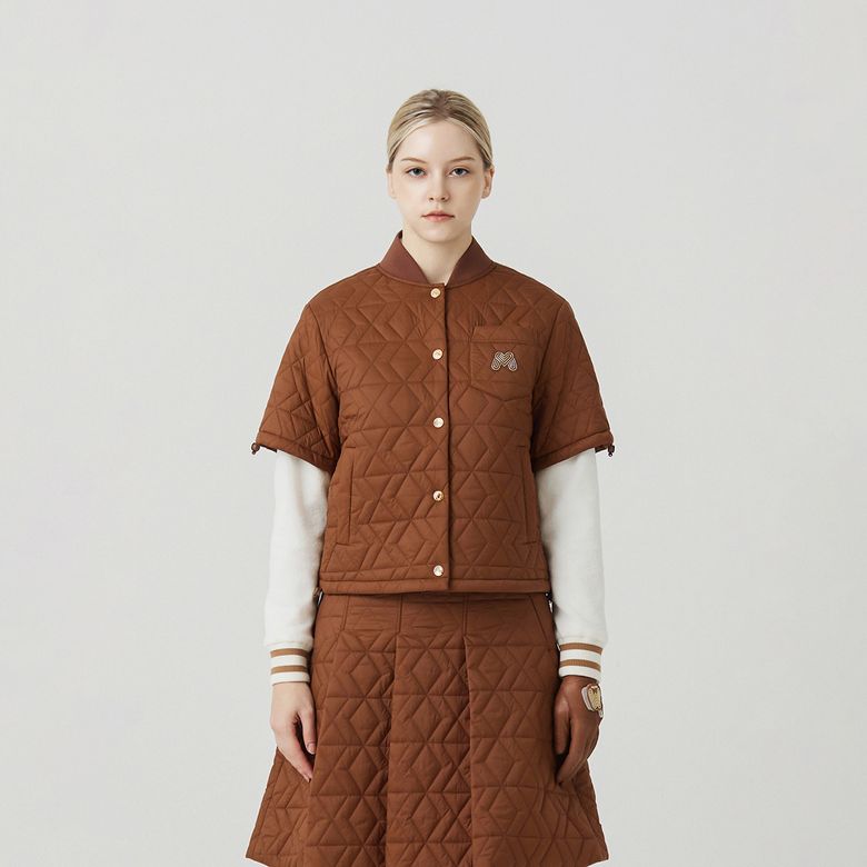 Quilting Half Sleeve Jumper_CAMEL