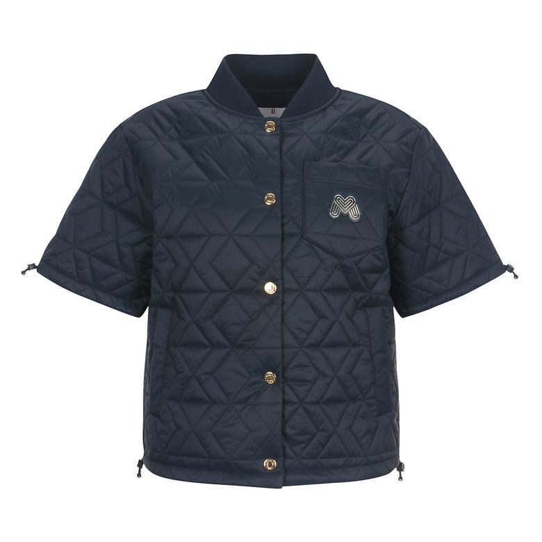 Quilting Half Sleeve Jumper_NAVY