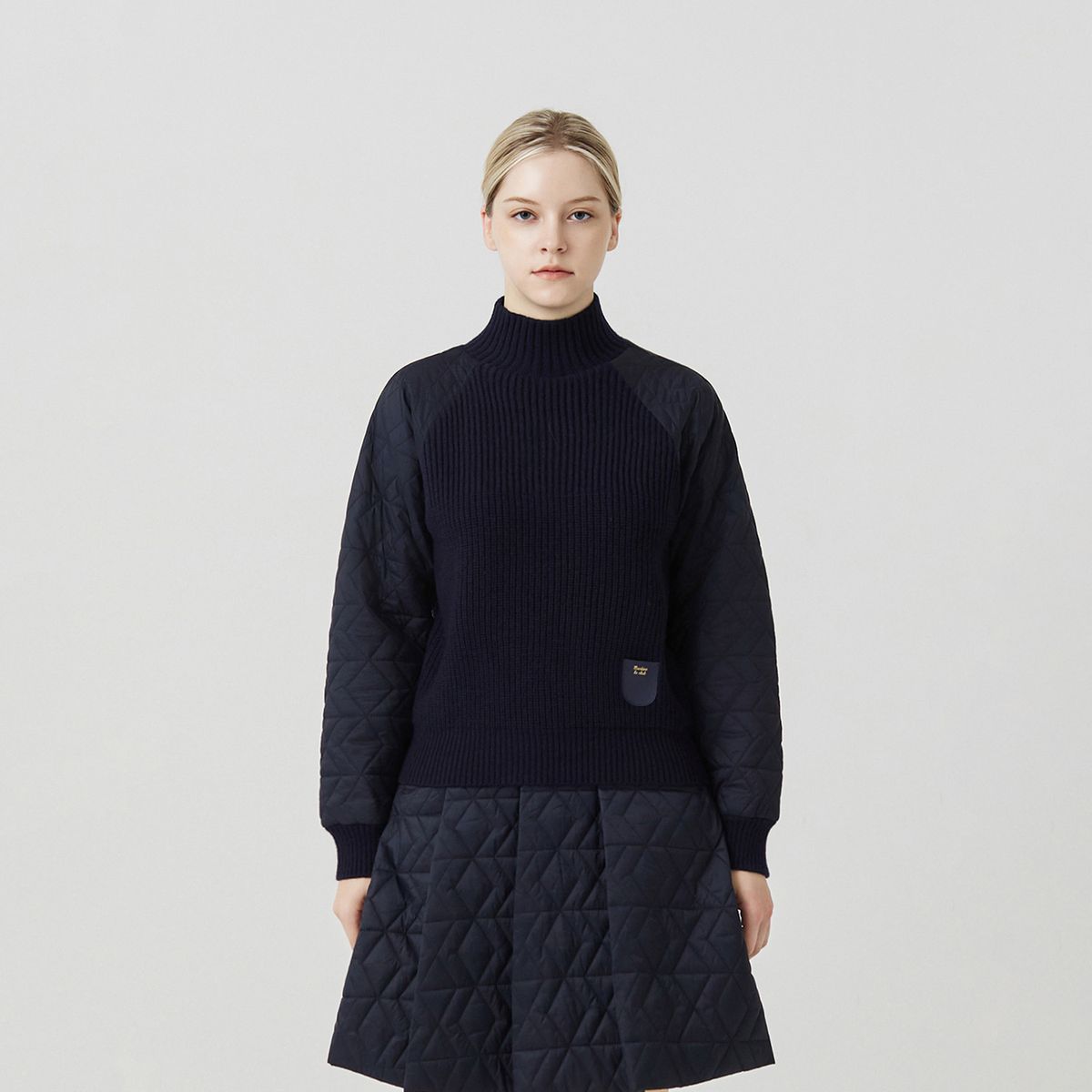 마틴골프(MARTINE GOLF) High neck Sweater_NAVY