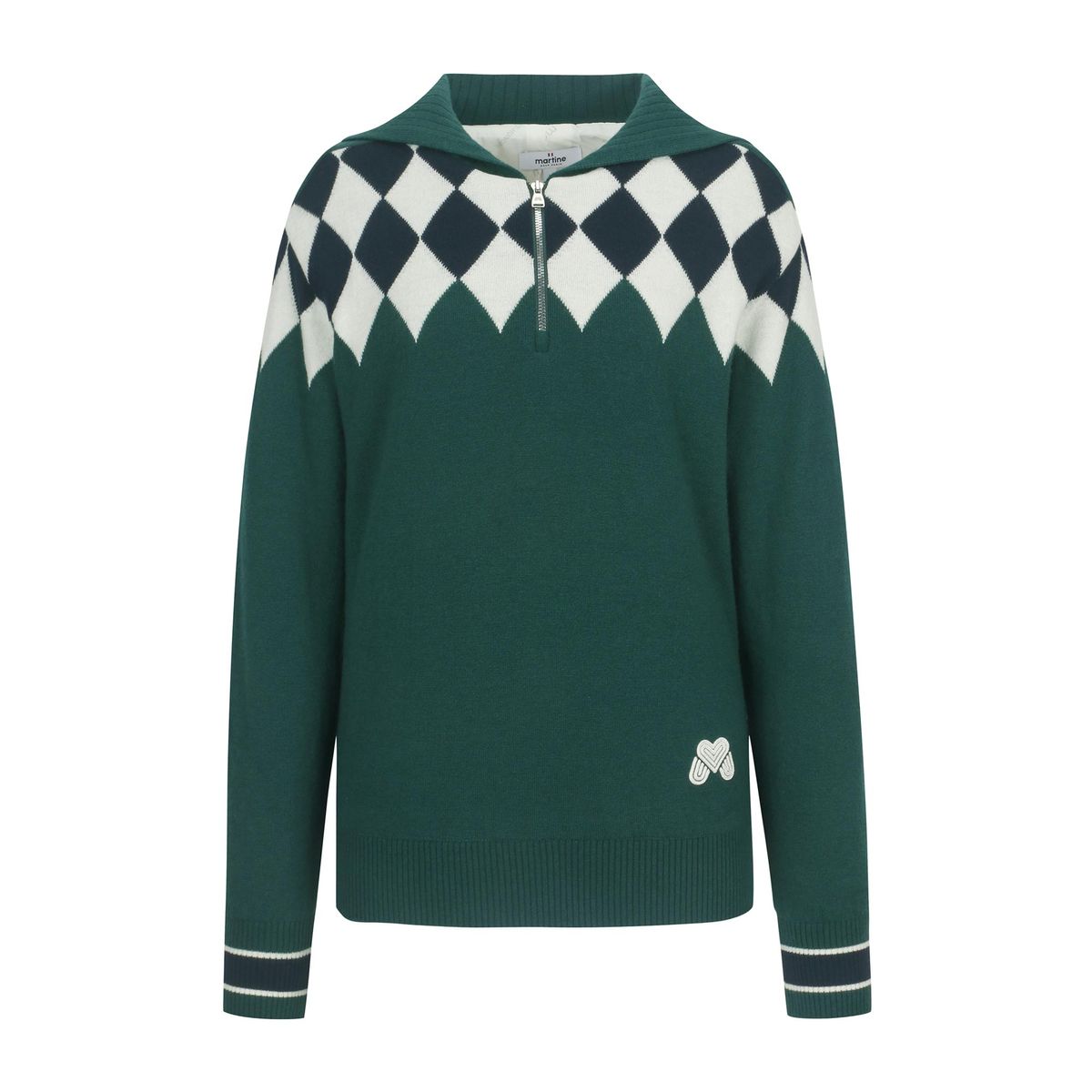 마틴골프(MARTINE GOLF) Argyle Sailor Sweater_D/GREEN