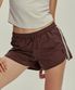 사이드 테이프 포인트 런닝 숏츠-브라운