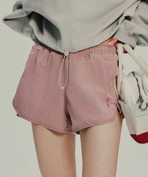 사이드 테이프 포인트 런닝 숏츠-핑크