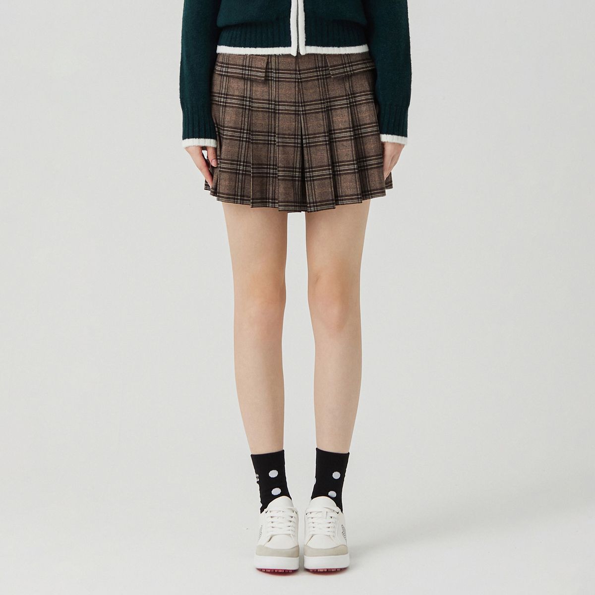 마틴골프(MARTINE GOLF) Winter Check Pattern Culotte_BROWN