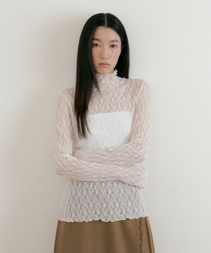 Lace Turtleneck (ivory)