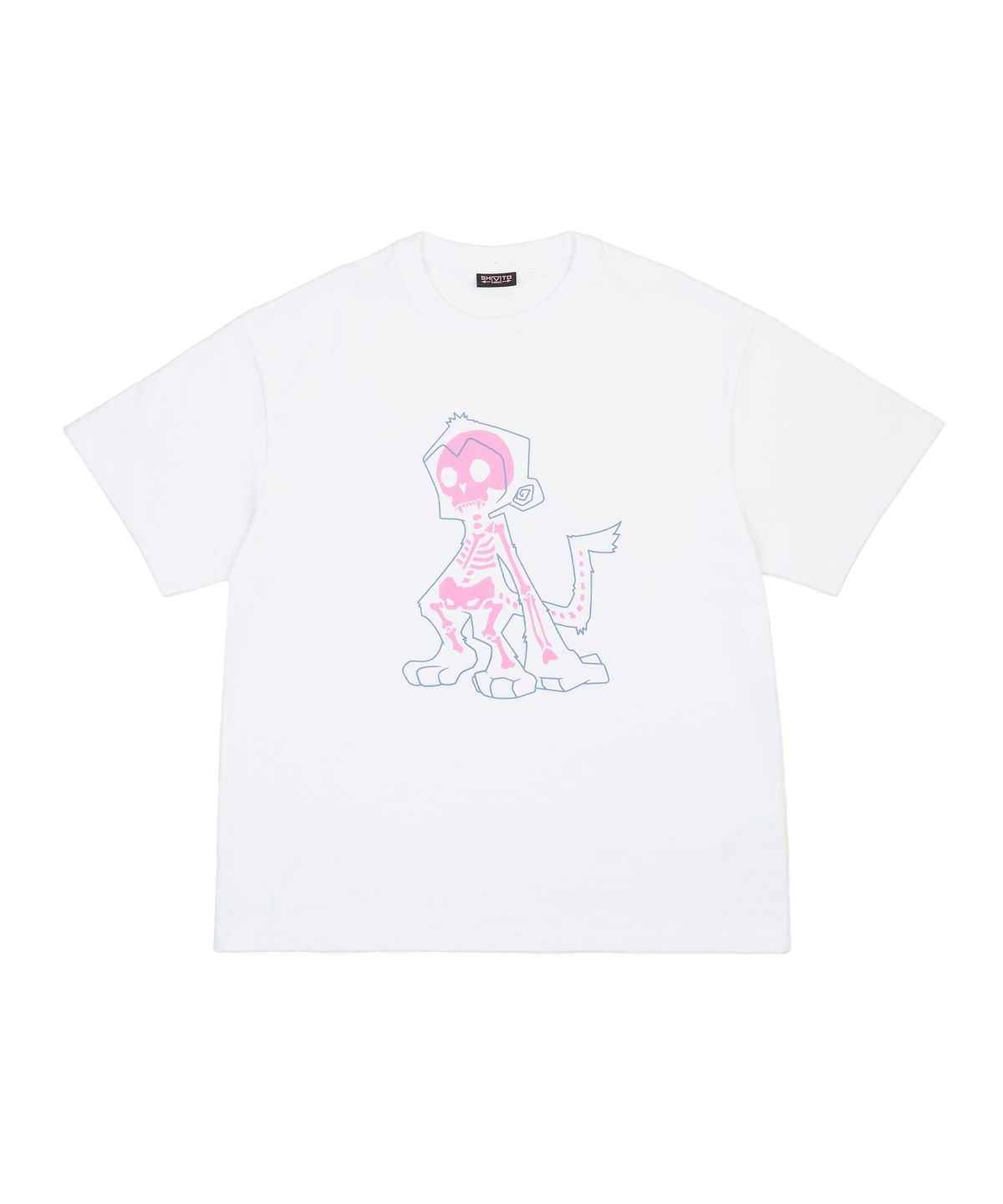 슈브토(SHVTO) Monkey skeleton t-shirt