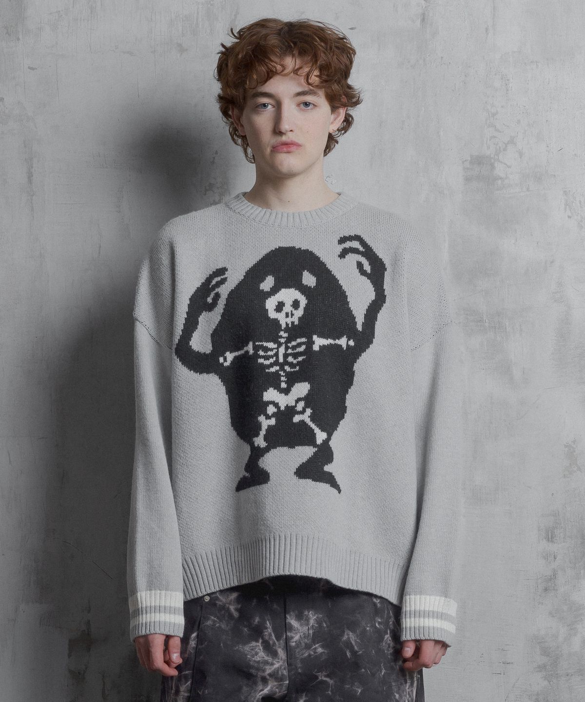슈브토(SHVTO) Skeleton knitwear fog