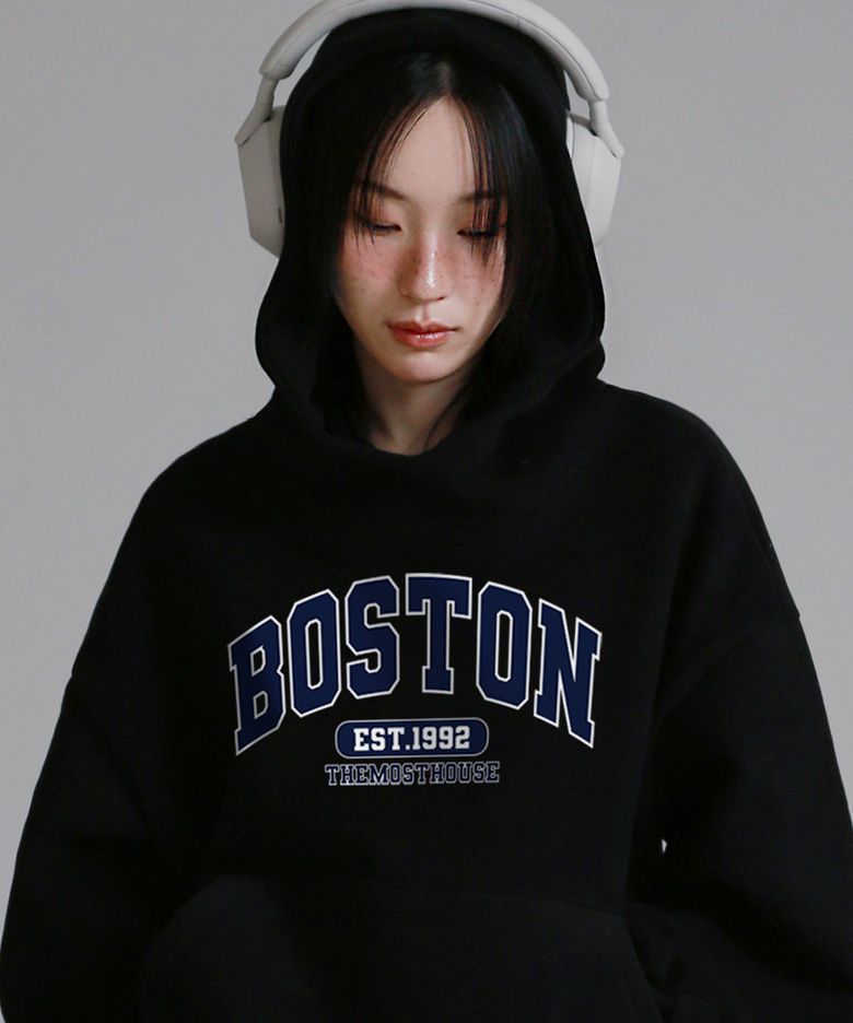 피치스킨 보스턴 오버 후디_블랙