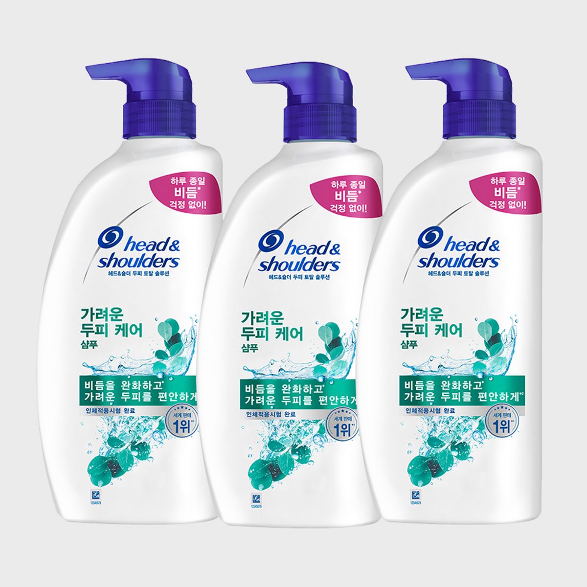 헤드앤숄더(HEAD&SHOULDER) 가려운두피 샴푸 850ml 3개
