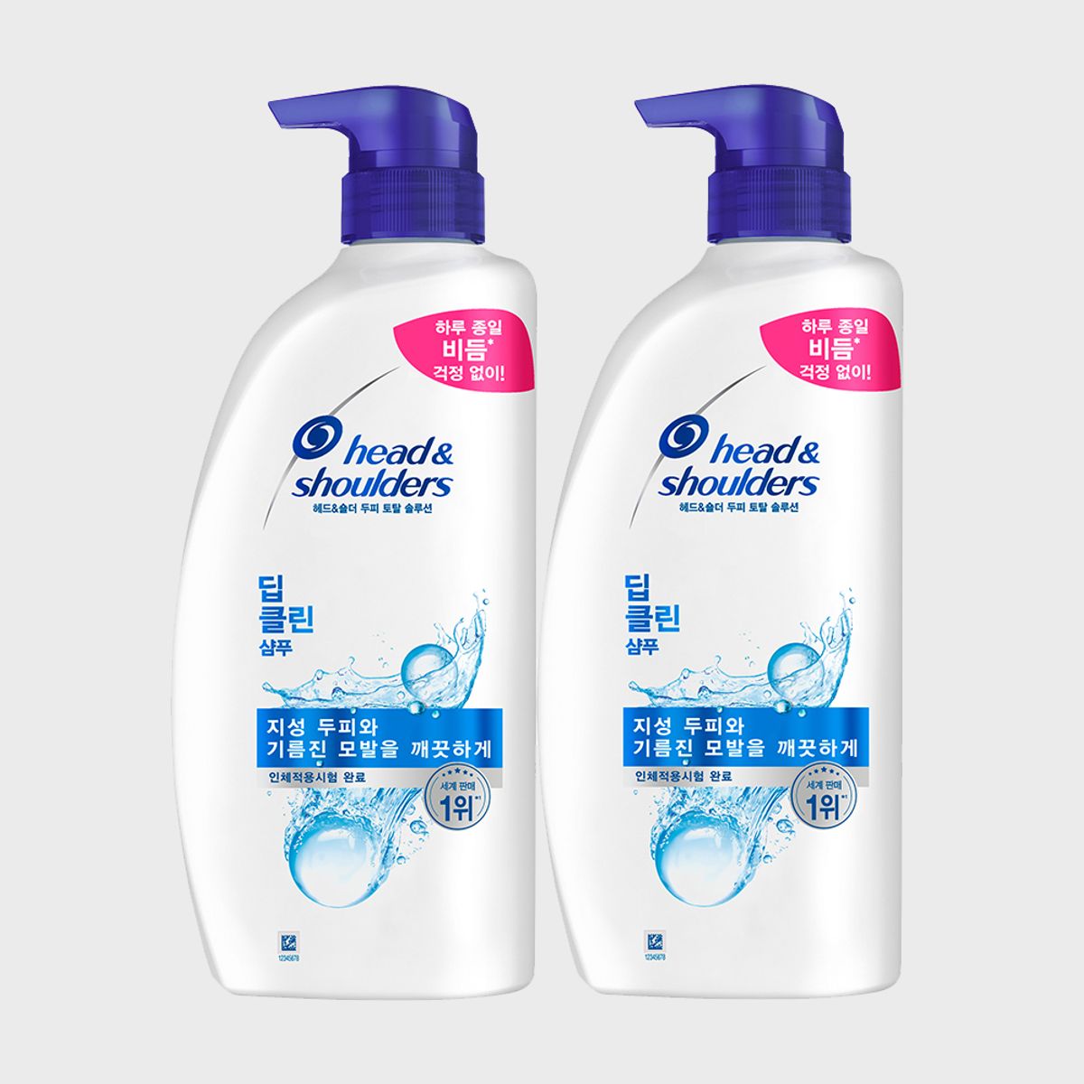 헤드앤숄더(HEAD&SHOULDER) 딥클린 샴푸 850ml 2개