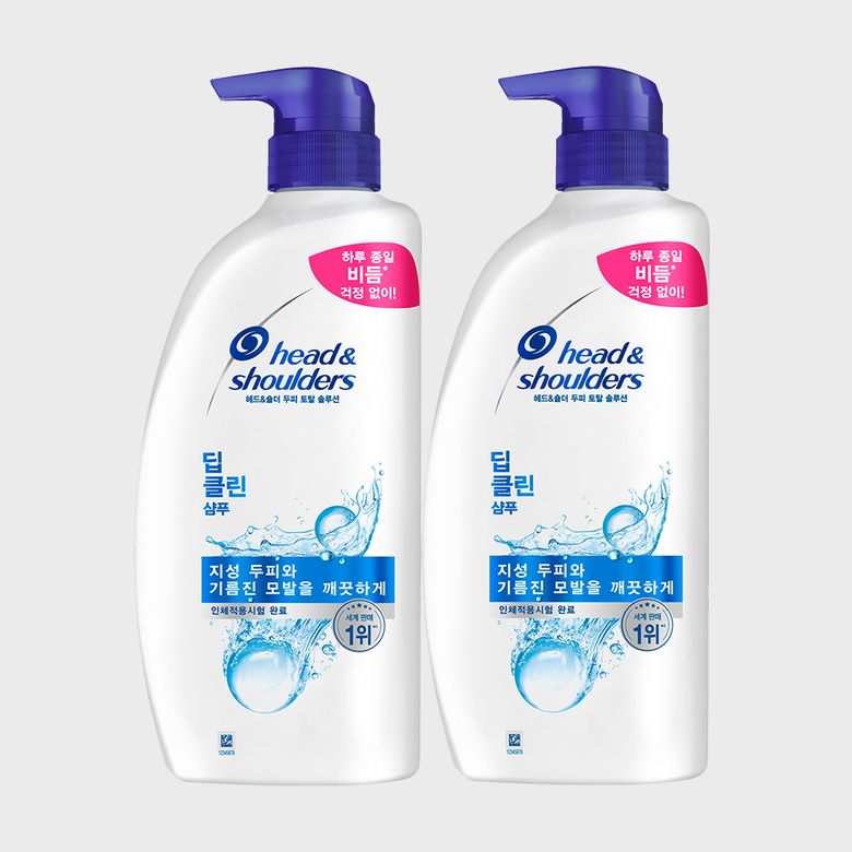 딥클린 샴푸 850ml 2개