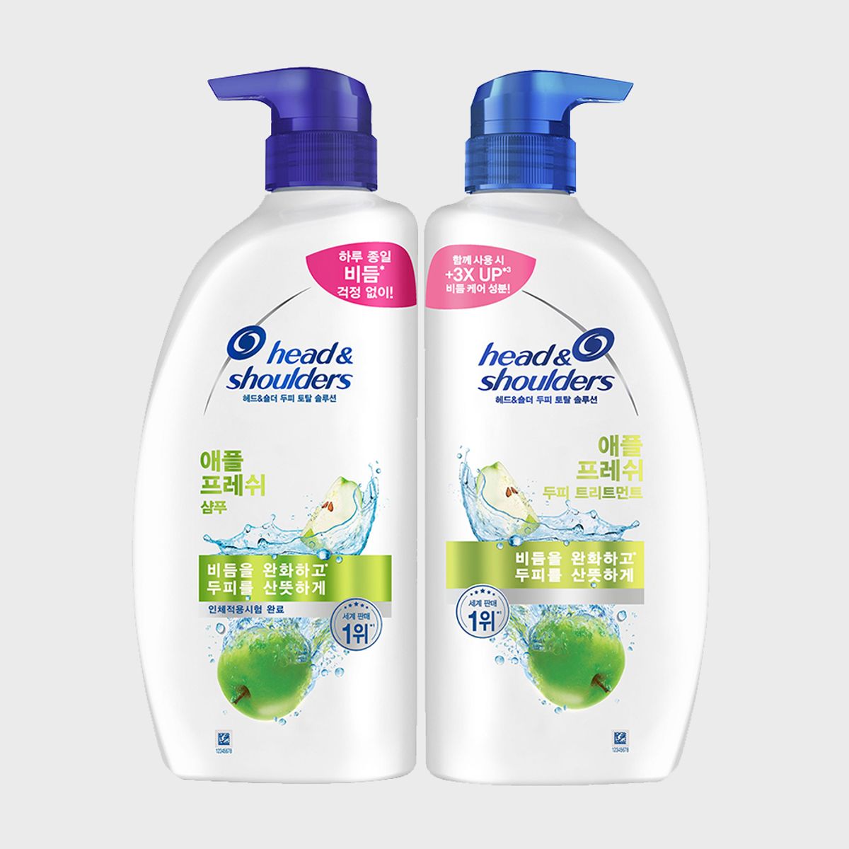 헤드앤숄더(HEAD&SHOULDER) 애플프래쉬 샴푸 850ml + 트리트먼트 850ml