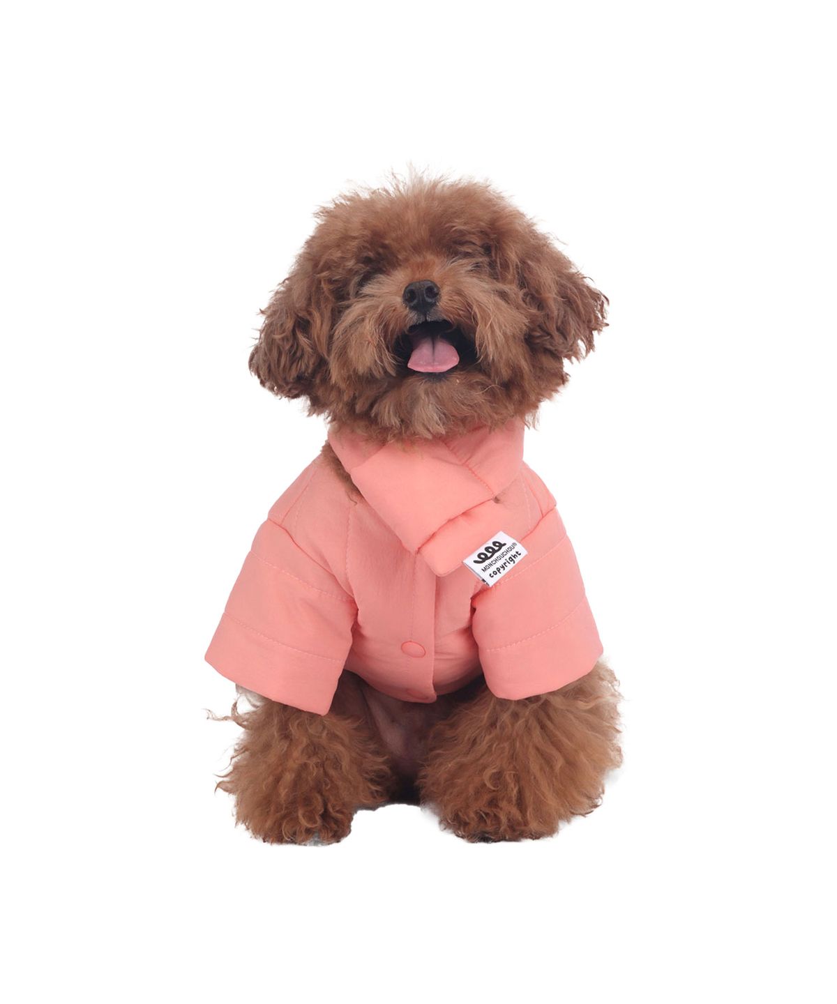 몽슈슈(MONCHOUCHOU) Rich Light Quilted Jacket Peach