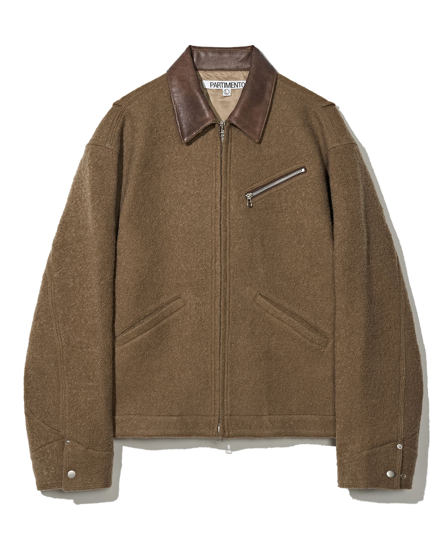 ジャケットその他 PARTIMENTO 100% Curly Wool H Jacket 4MM031 MUSINSA | PARTIMENTO 100% Curly Wool Sports Jacket Brown