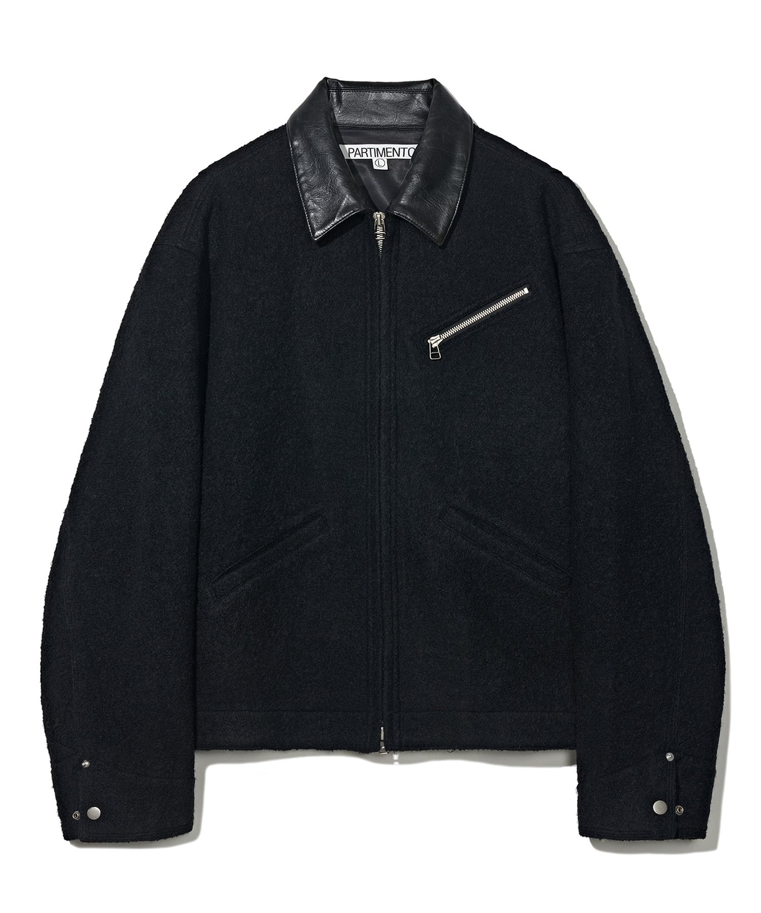 ジャケットその他 PARTIMENTO 100% Curly Wool H Jacket 4MM031 MUSINSA | PARTIMENTO 100% Curly Wool Sports Jacket Black