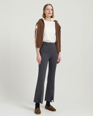 폰테 저지 플레어 팬츠(FMPT1034F)_에보니 헤이즈