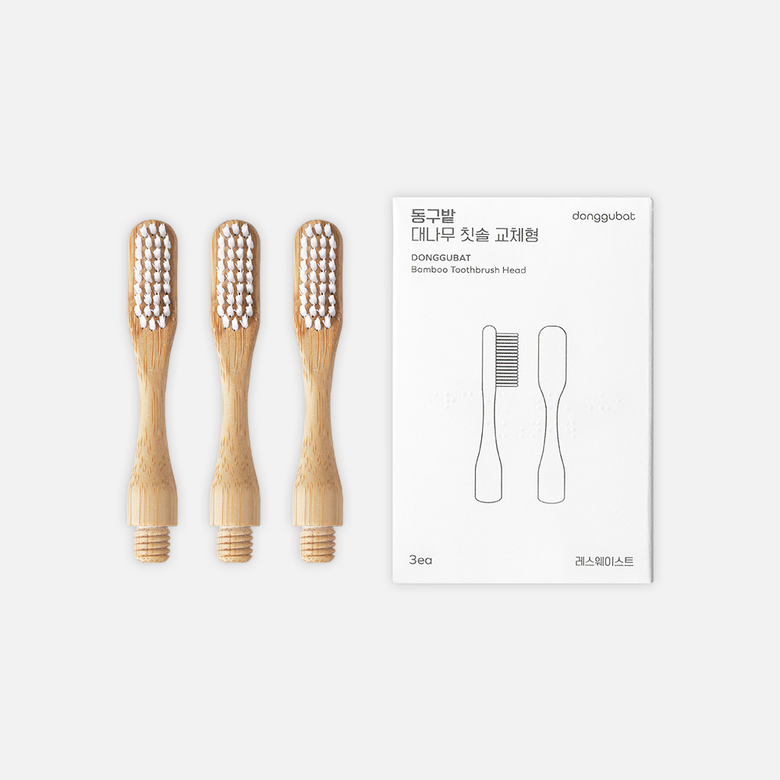 대나무 칫솔 교체형 3개입