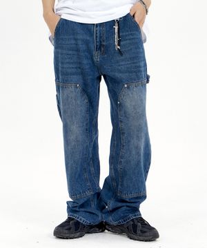 더블니 카펜더 빈티지 워시드 워크데님팬츠 인디고블루