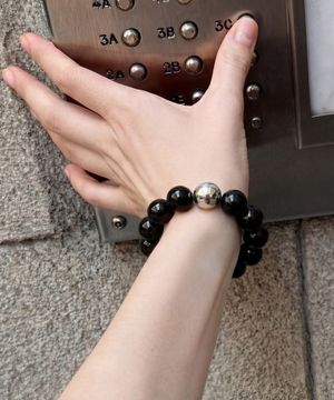 팔찌 겸 머리끈 BRACELET SCRUNCHIE / BLACK BALL