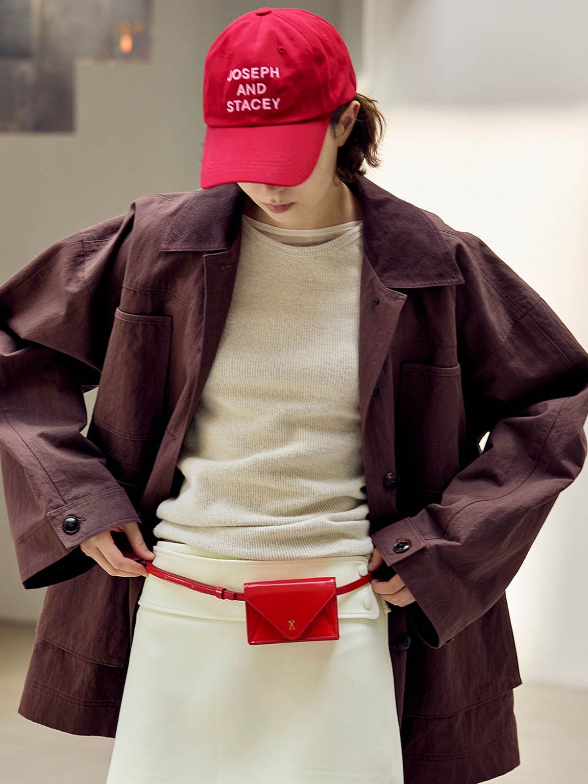 조셉앤스테이시(JOSEPH&STACEY) Easypass Amante Belt Bag Apple
