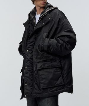 오버사이즈 나일론 패디드 파카