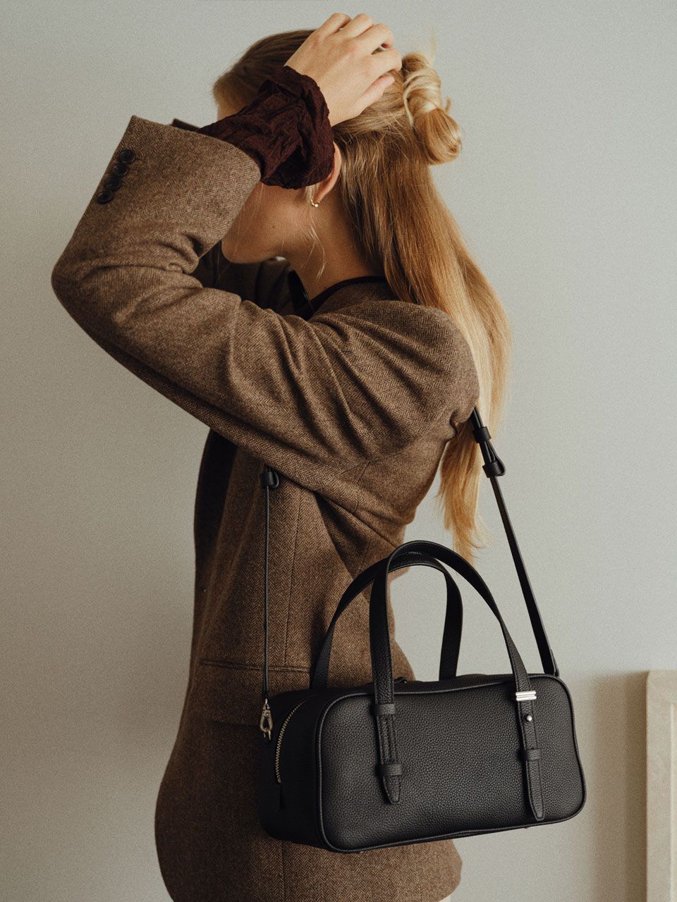 ■DE MERIEL■ VT Boston Bag Black VTBOSTON MUSINSA | DEMERIEL VT Boston Bag Black