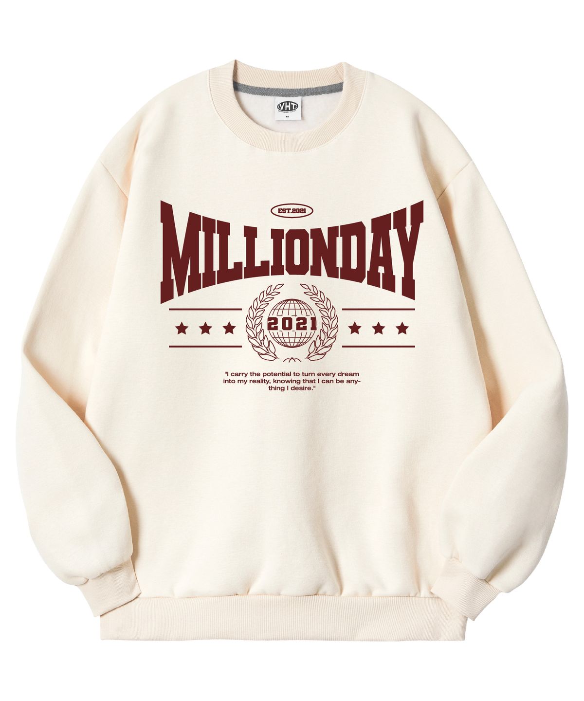 밀리언데이(MILLION DAY) UNIV 특양면 맨투맨