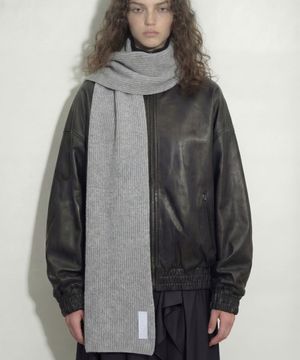 겨울 울 머플러 PLAIN MUFFLER / LAMBS WOOL / GR