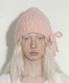 겨울 리본 부클 비니 RIBBON BEANIE / MOHAIR BOUCLE / PK