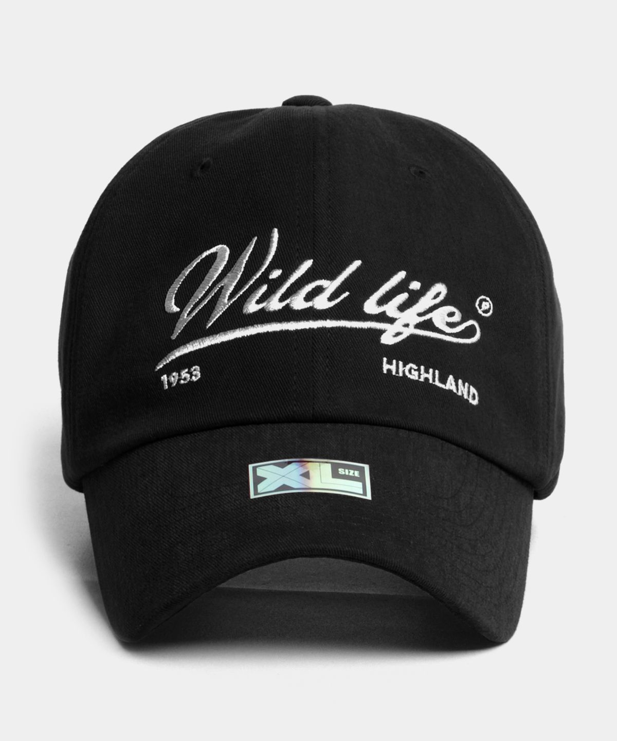 플래토(PLATEAU) 빅사이즈 피치원단 볼캡 XL WILD LIFE CAP BLACK