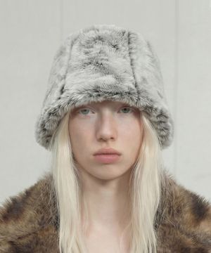 겨울 털 버킷햇 STAND BUCKET / FUR / MINK BK