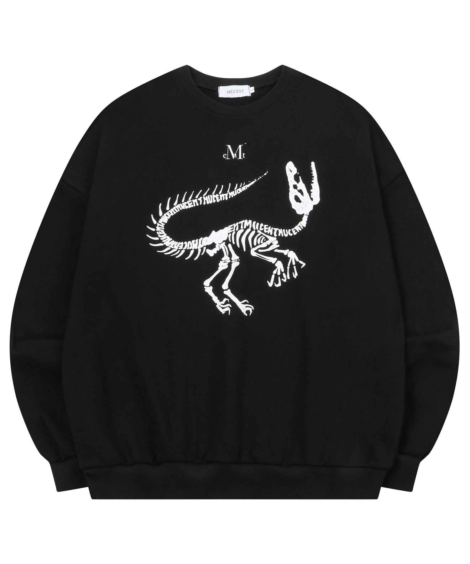 ★MUCENT★ Major Signature Man to Man Unisex 2 Colors MUSINSA | MUCENT Dino Logo Signature Man to Man Unisex (2