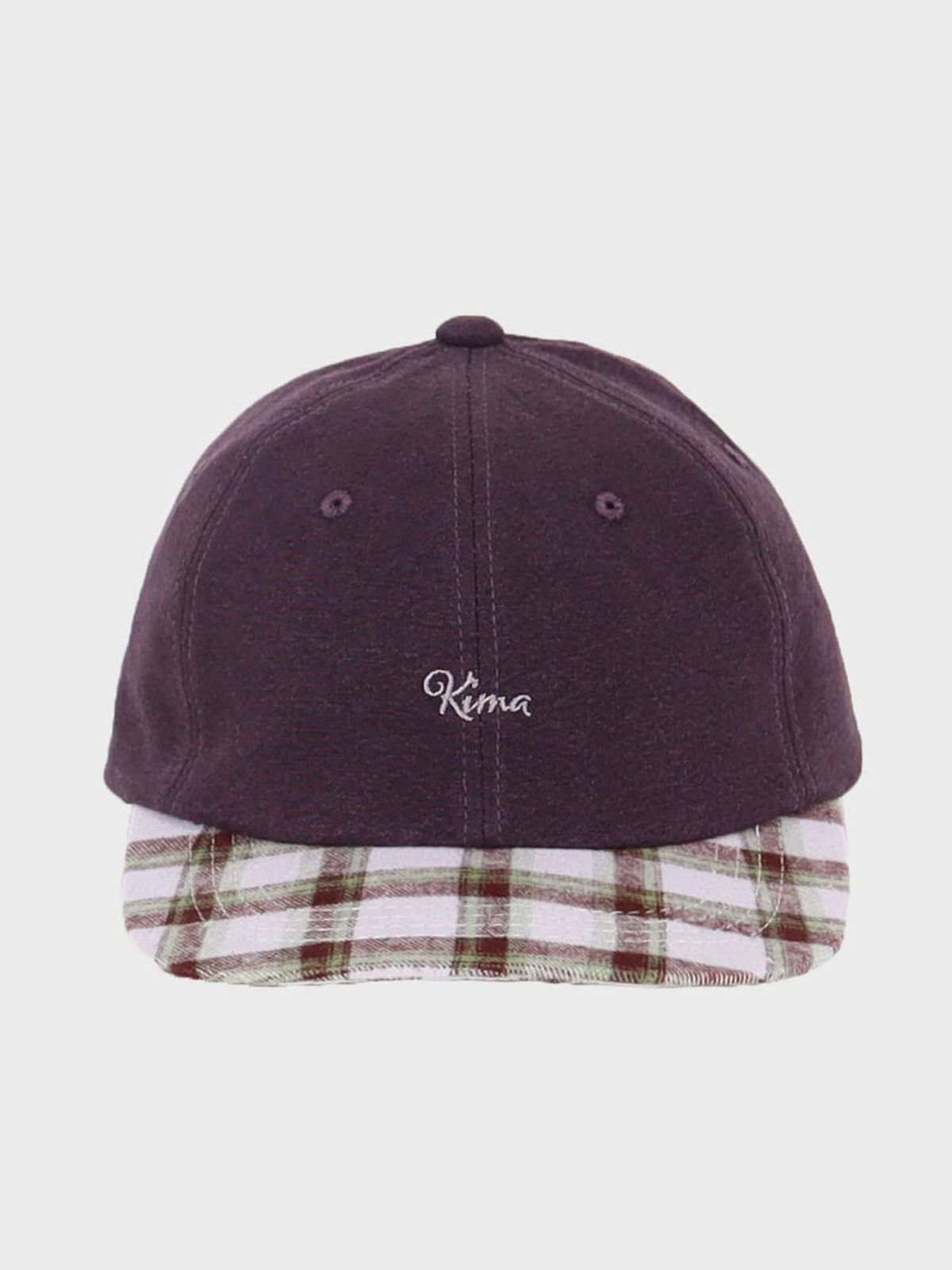 키마우라(KIMAURA) 체크 캡 (퍼플)