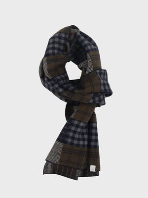 패치워크 머플러 (네이비)