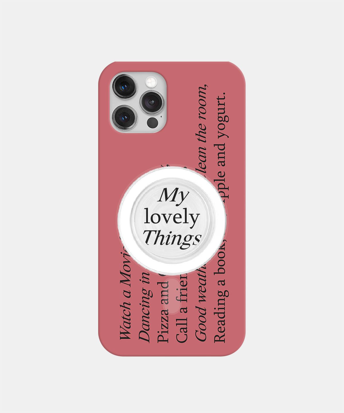 소유템(SOUTEM) [Magsafe] Lovely Thing_Slim Hard Phone Case Tok Set