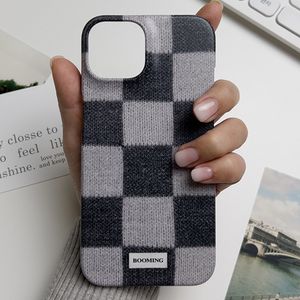 (+맥세이프) (무광/유광) 코지체커 슬림하드 케이스 (5colors) - 아이폰/갤럭시